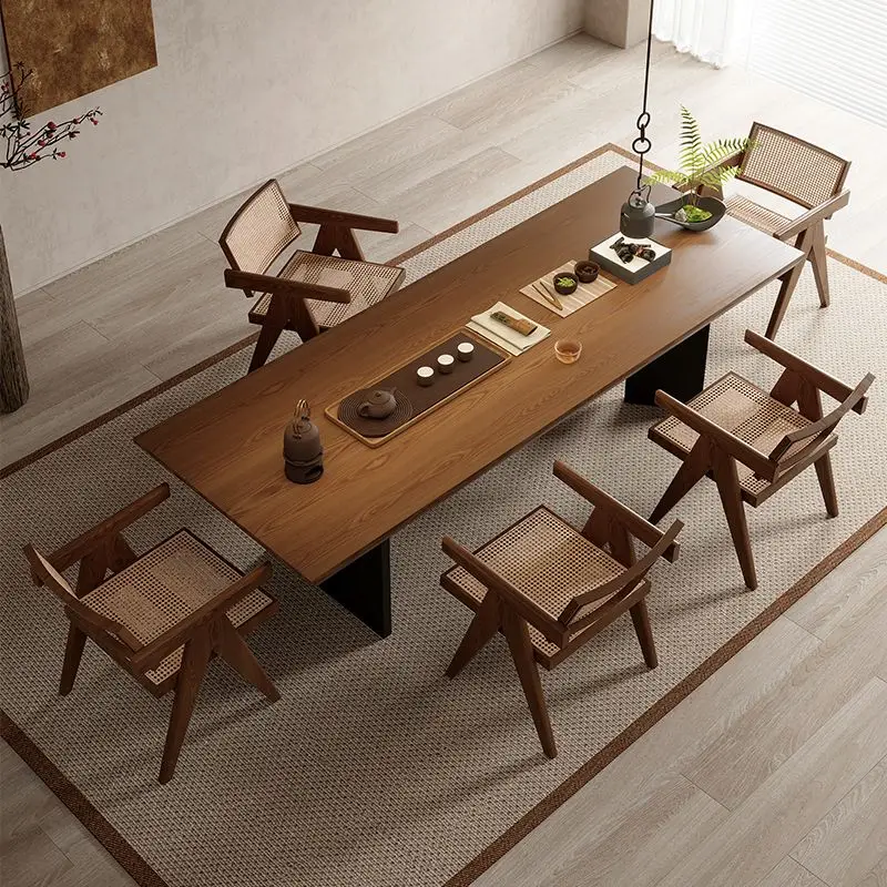 

Nordic Modern Dining Table Wooden Restaurant Extending Side Dining Table Luxury Conference Mesas De Jantar Furniture For Home