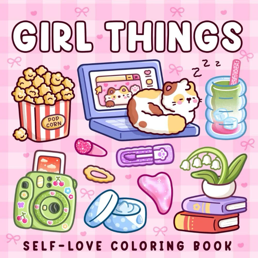 Educational Art Therapy Coloring Book for Adults Teens Creative Hobby Stress Relief Gift Painting Drawing Cartoon Paperback