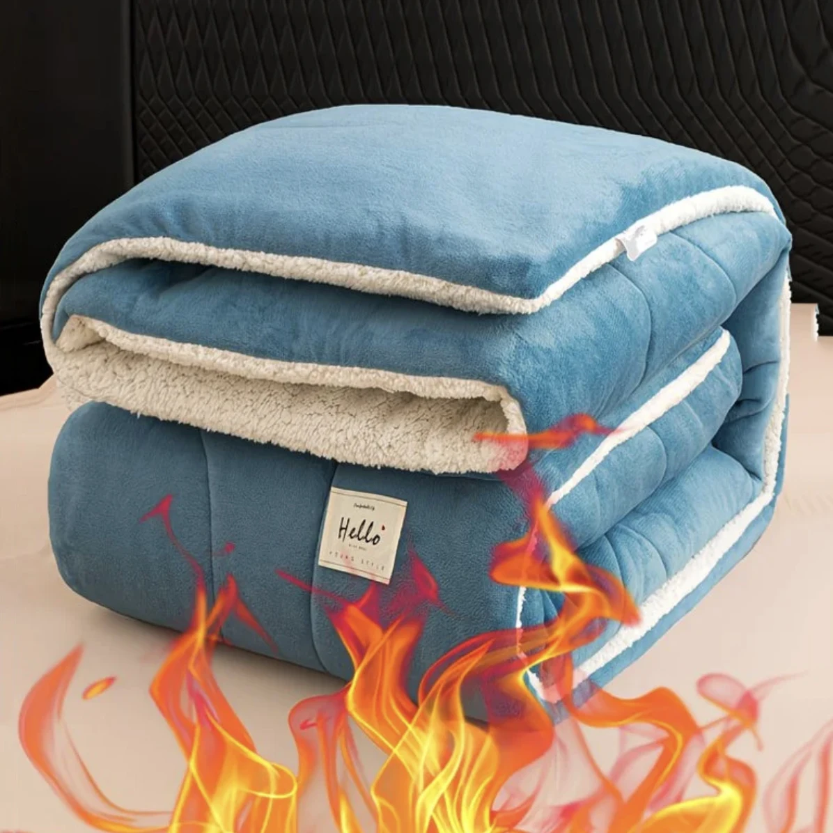 Lamb Velvet Blanket Thick Warm Milk Velvet Cotton Double-Sided Winter Single/Dual Quilt Spring/Autumn/Dwelling Core Filled