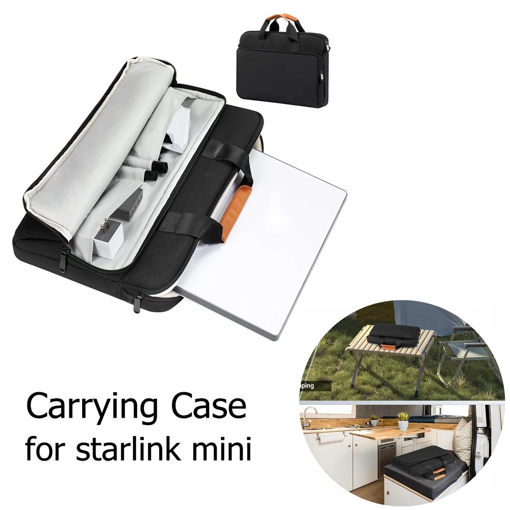 Bolsa de almacenamiento, Estuche de transporte de viaje protector, bolso portátil antigolpes con estuche de relleno de pelo grueso para Mini accesorios Starlink