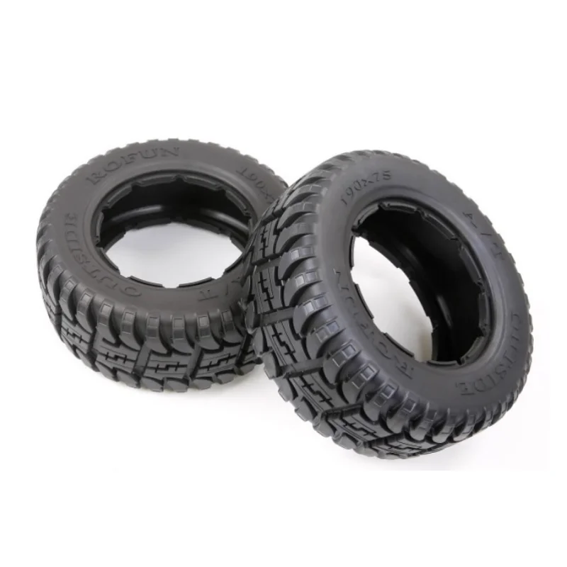 1/5 Scale Rovan RC Truck Rear On Road Tires 195×75mm Fits HPI Baja 5T SC KM