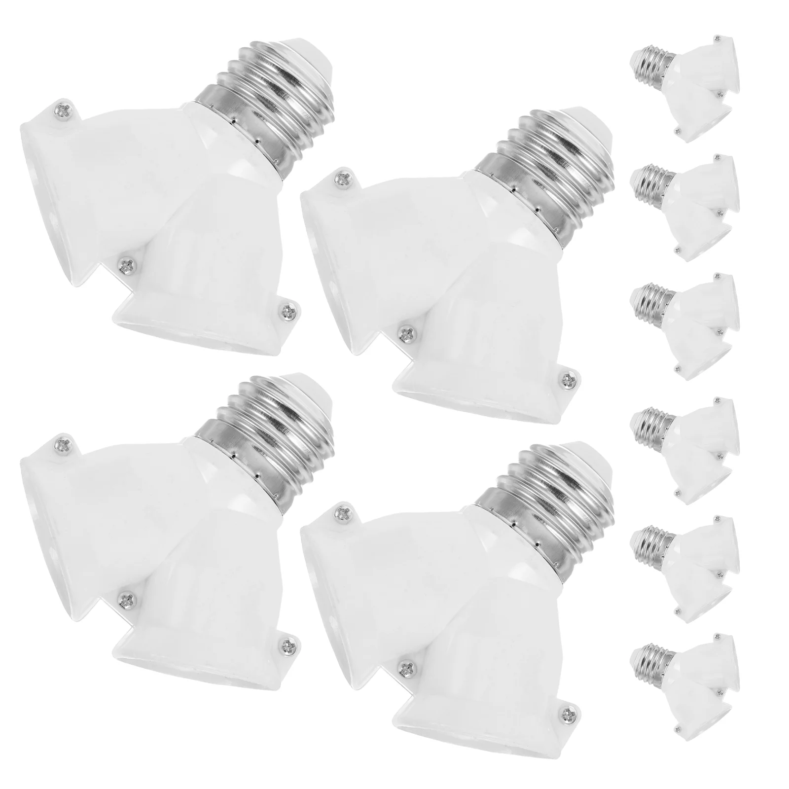 10 Pcs Lamp Head Adapter Socket Splitter Adjustable Light Bulb Holder Lightbulbs