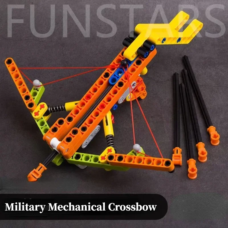 Cross Bow Crossbow with Arrow Building Blocks Can Shoot Bullets Model Construction Bricks Toy Kids Gift