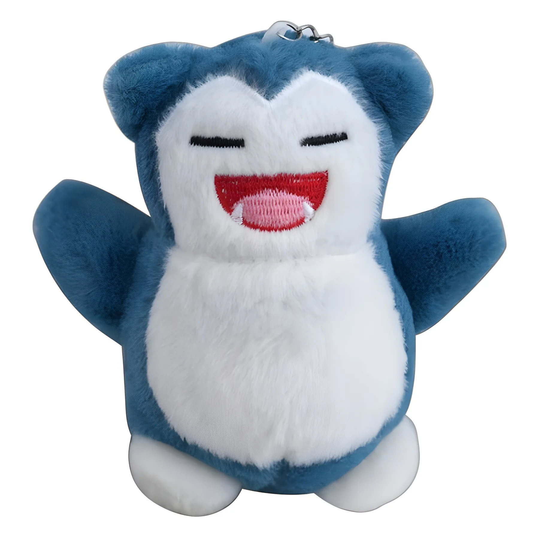 10pcs Dieren Pluche Sleutelhanger Set Snorlax Gengar Krab 4inch Soft Gevulde Pop Hanger Speelgoed voor Kinderen Kinderen geschenken