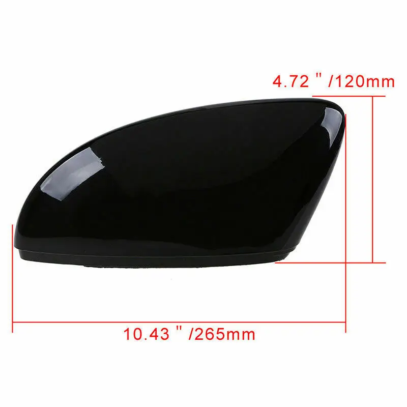 Carbon Fiber LH&RH Rearview Side Mirror Covers Caps for VW Passat B7 CC Jetta 3C8857537 3C8857538 NOT FIT NORTH AMERICAN VERSION