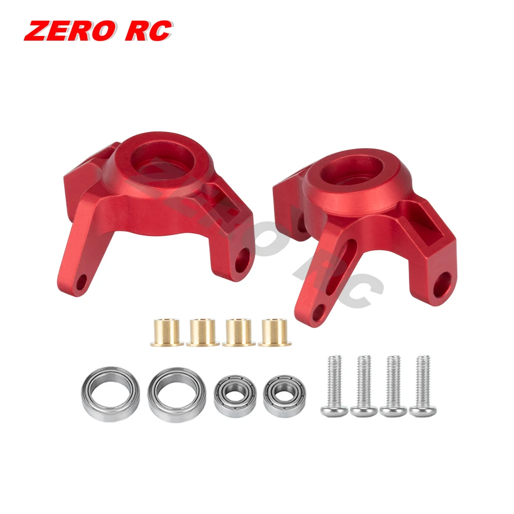 1/10 CNC METAL AR60 Front Steering Link Knuckles C Hub Carrier Rear Axle Lock Out With Bearings For Axial Wraith Rc Crawler Car