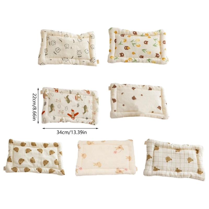 Nouveau Oreiller pour bébés en bas âge avec mignon pour poussette, oreillers doux,