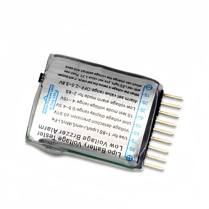 Modelo de avión, batería de litio eléctrica dos en uno con sonido BB, alarma de bajo voltaje, pantalla de potencia BX100 1-8S