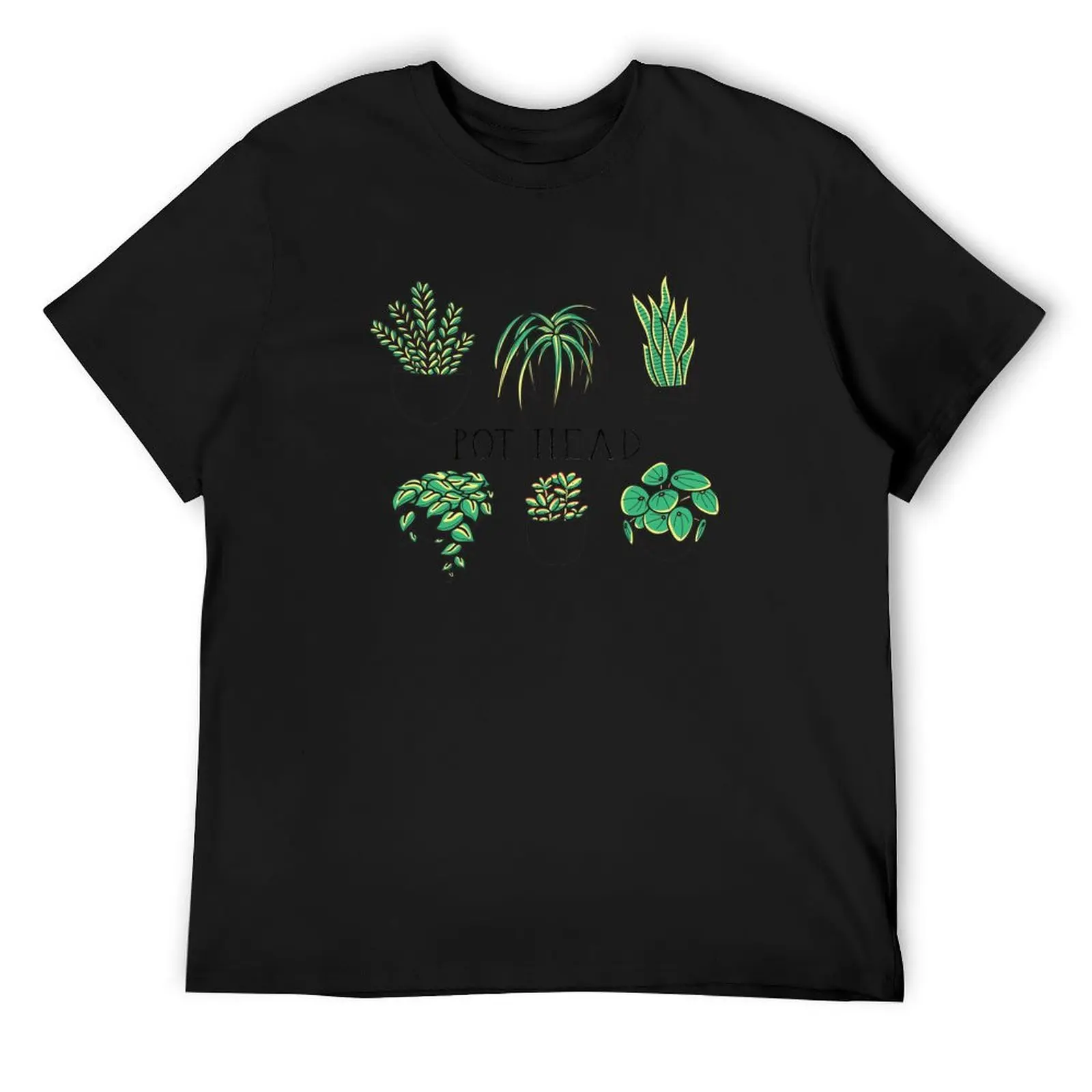 Pot Head Gardener Costume, Gardening Potted Plant T-Shirt oversized customs oversized t shirt blue archive T-shirt men