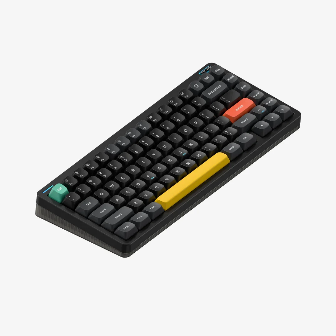 キーボード Nuphy Halo75 メカニカルキーボード,nuphy halo75,v2,qmkを介したワイヤレス