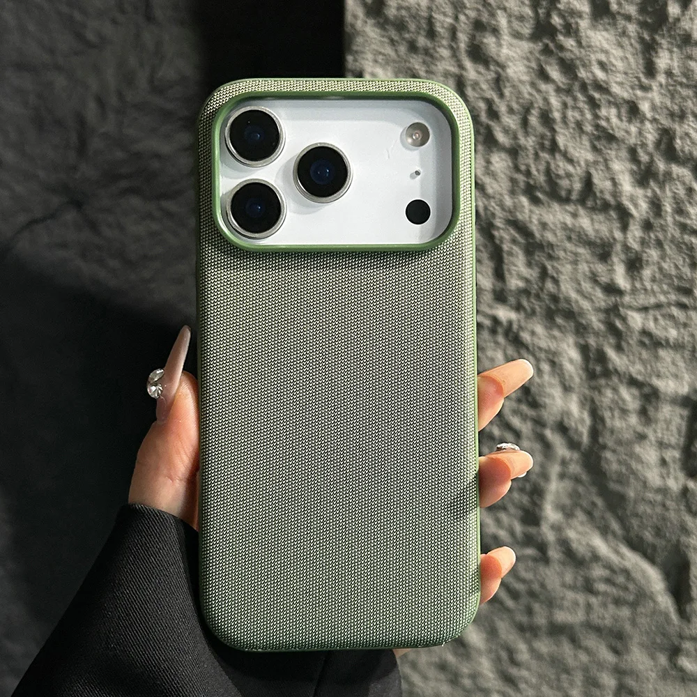 Magnetic TechWoven Case For iPhone 18 17 Pro Max 17 Air 16 15 14 13 12 11 Pro For Magsafe Woven Fabric Protective Cover
