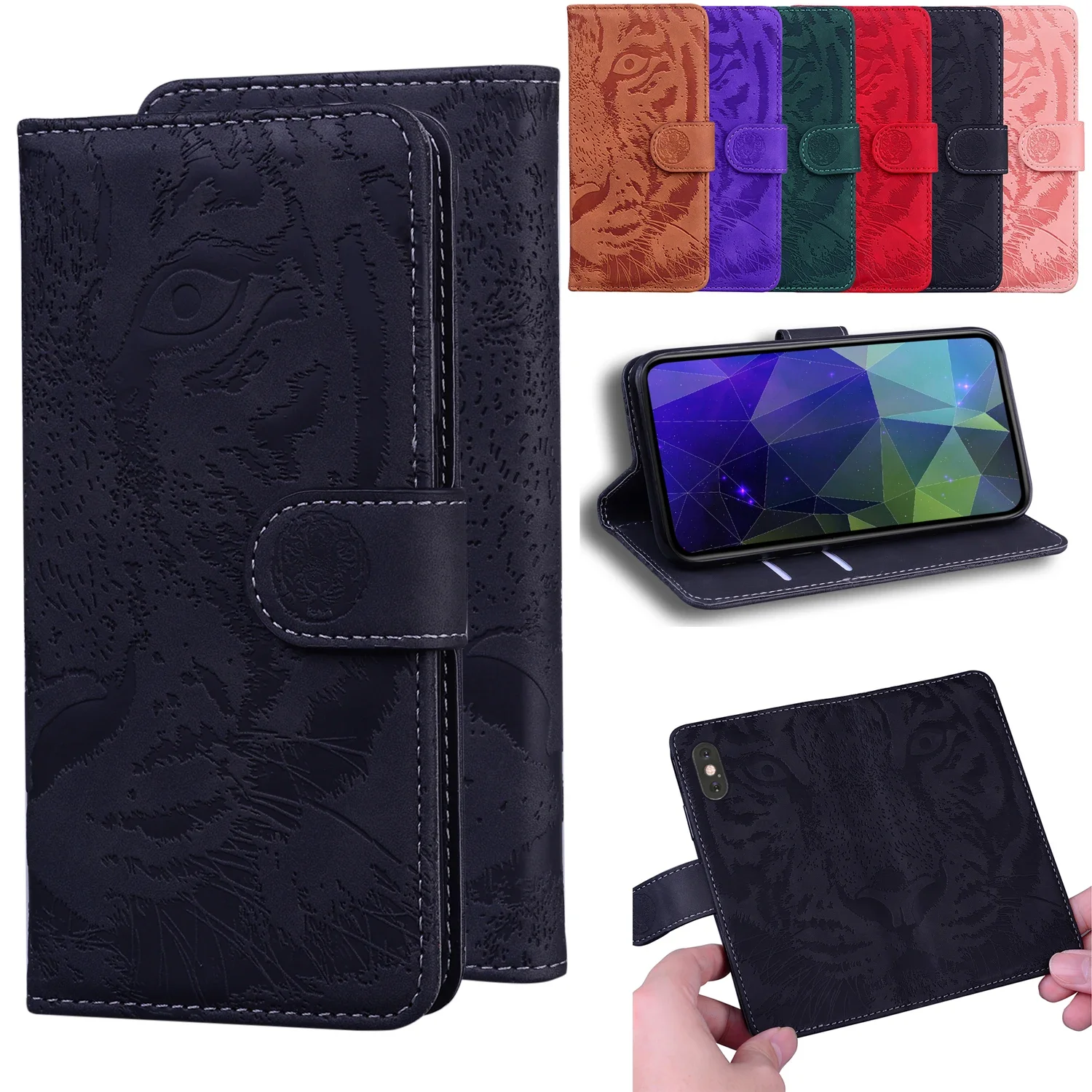 

Stand Flip Wallet Case For OPPO A59 5G A33 a36 A38 a53s A54 a52 A55 a57 A57S a57e A58 A78 4G 5G A58X A2M Leather Protect Cover