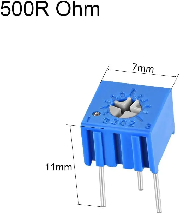 10Pcs/lot 3362P Trimmer Potentiometer Adjustable Resistor