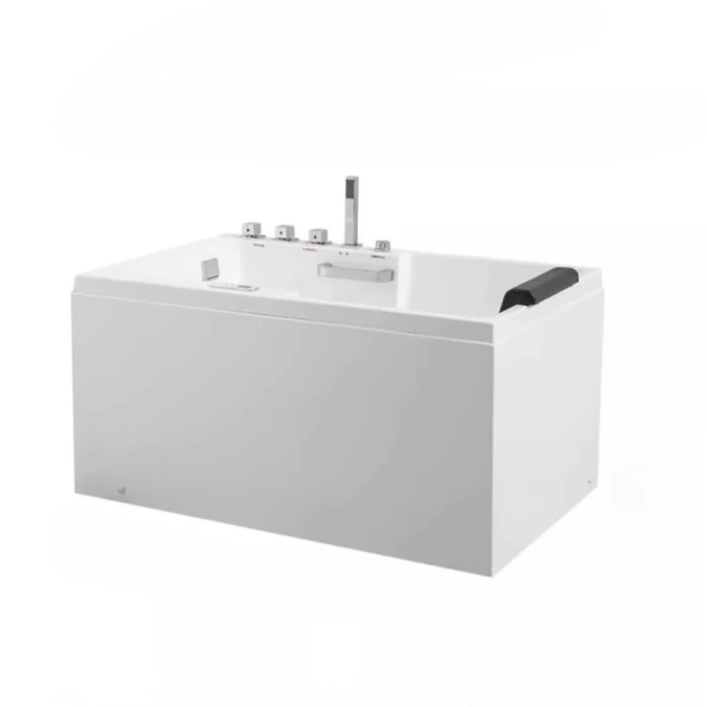 

Small bathtub, acrylic, adult household small apartment, free-standing sitting bathtub