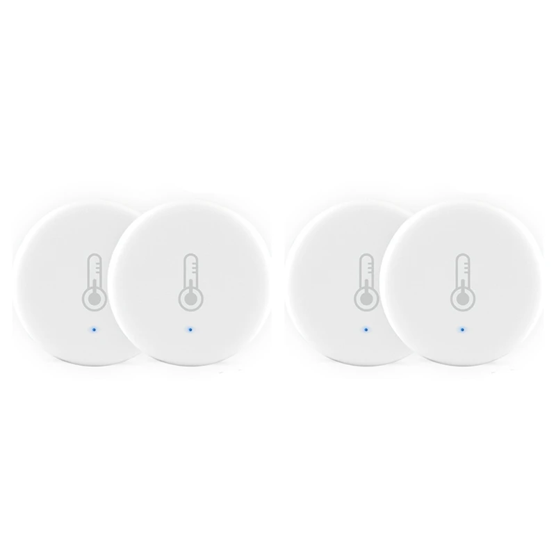 

4X Tuya Smart Zigbee 3.0 Smart Temperature And Humidity Sensor Battery Powered Security With Tuya App Alexa(A)