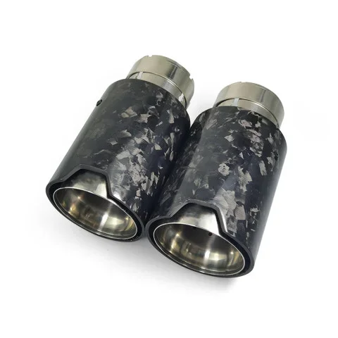 Carbon Fiber Exhaust Tip Inlet Size : 51 54 57 60 63 67 70 mm Outlet Size: 80/93/105mm
