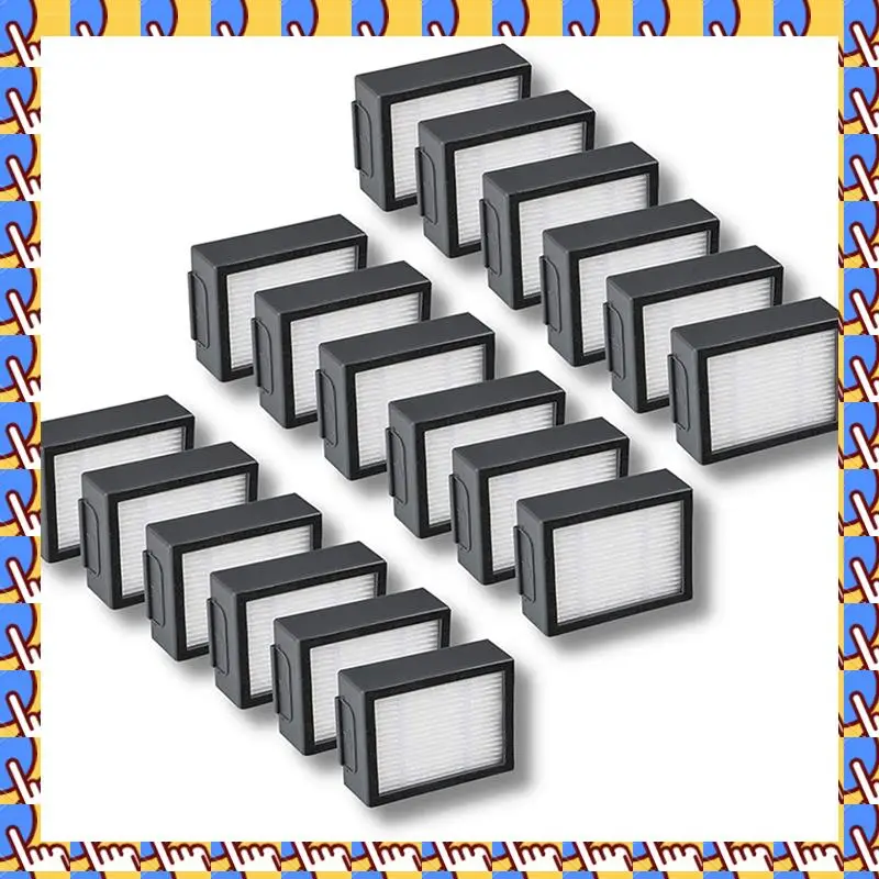 Filtro hepa de substituição a20m, 18 peças para irobot roomba evo, i, e, série j: e5 e6 e7 i1 i3 i4 i5 i6 i7 i8 j7 j8 + e plus versões