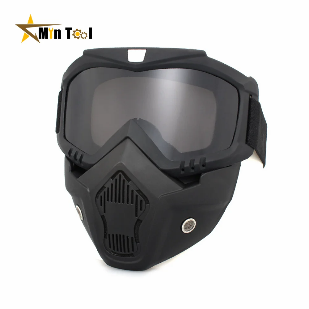 Dustproof Motocross Glasses Dirt Bike Motorbike Off-road Adjustable Motorcycle Masks Breathable Face Protective Welding Goggles