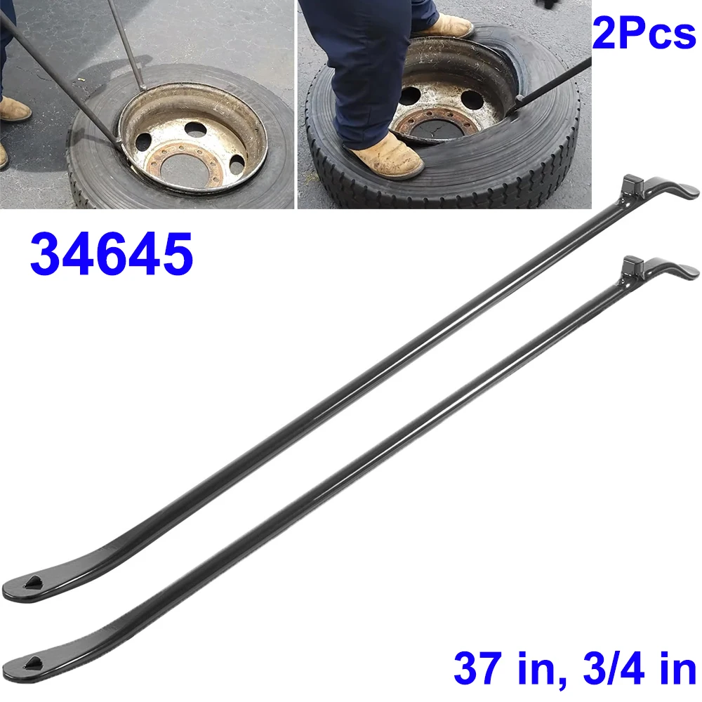 

2Pcs 34645 Tire Mount & Demount Iron, Tire Iron 37" 3/4" Tire Changing Removal Tool for Tubeless TireBar for Auto Truck Tool