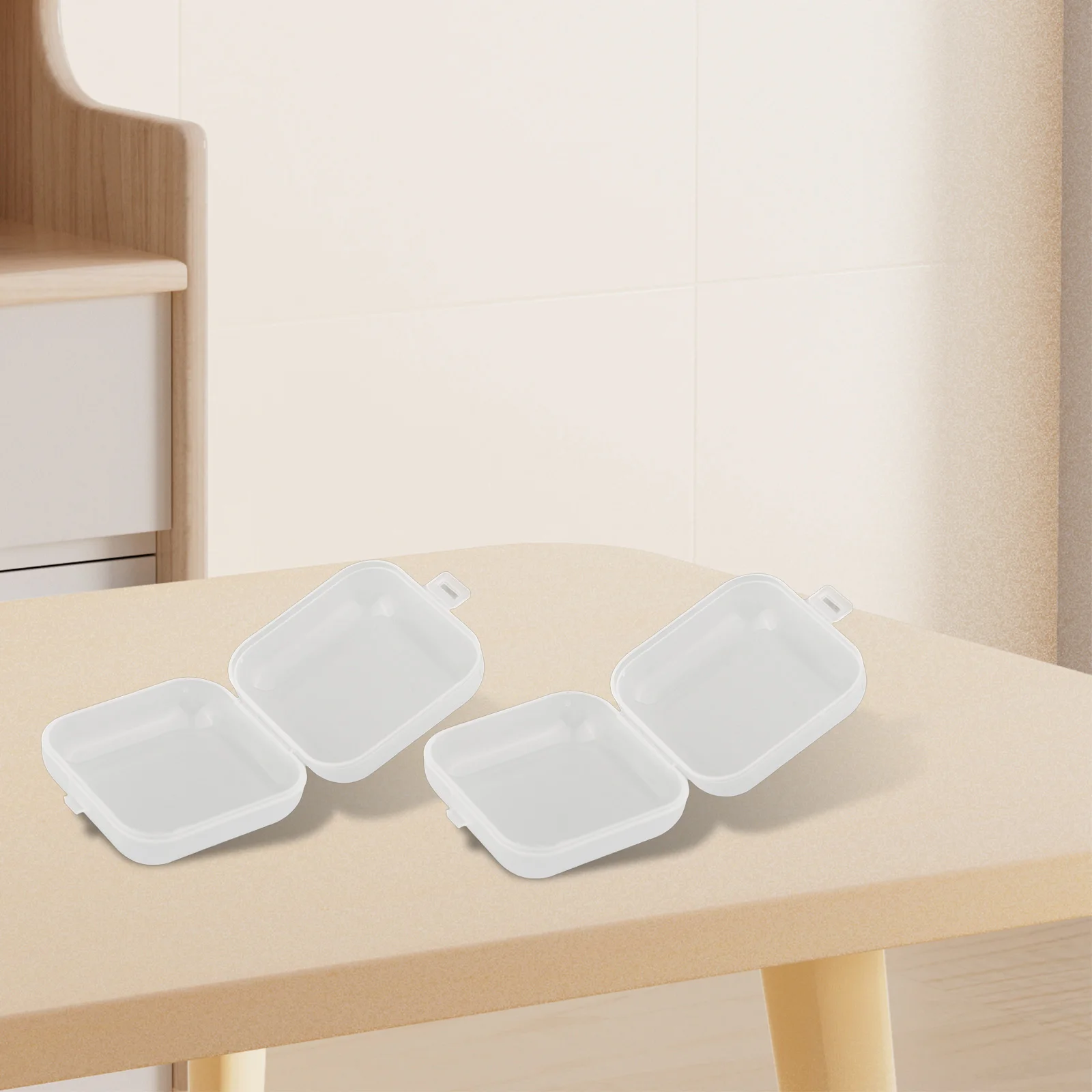 For Storage Storage Box Packaging Display Transparent Square 10 PCS Organizer Box New Simple And Elegant Style
