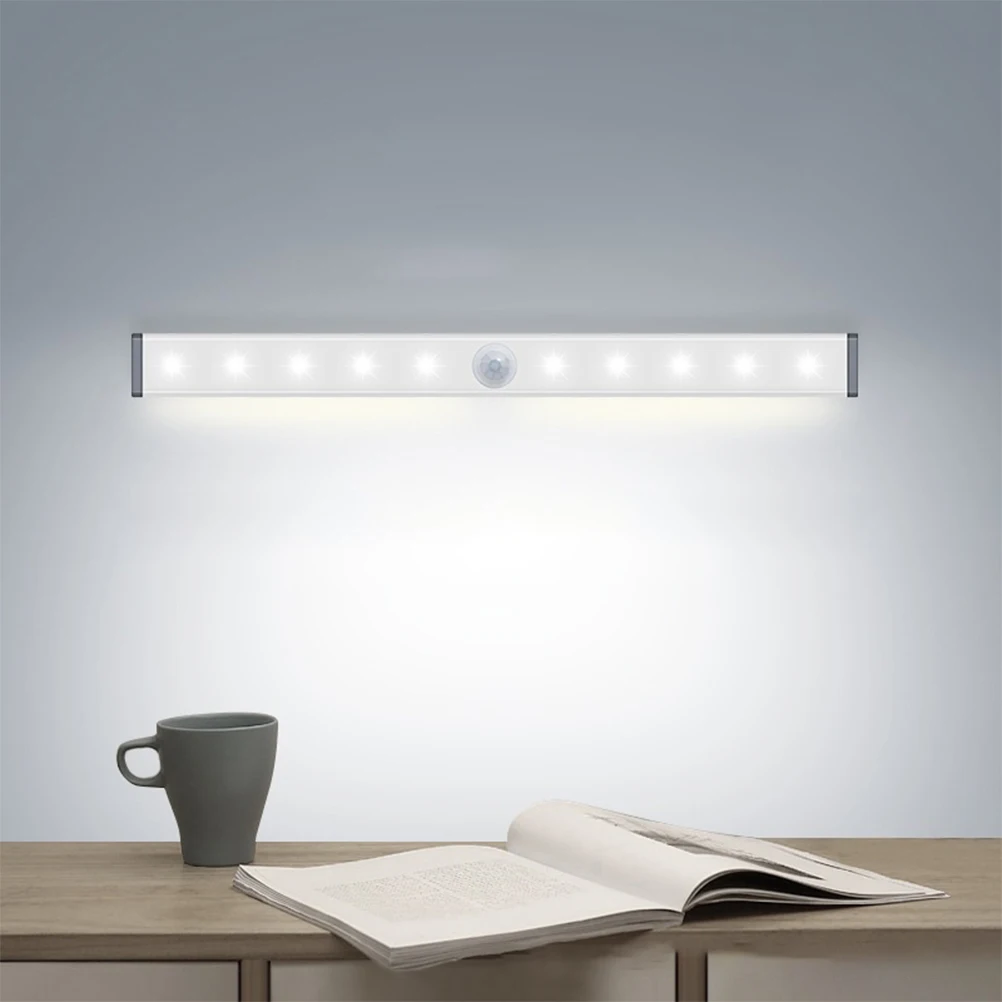 

Led Night Ir Induction 10Cm Wall Mounted Bathroom Sensor Lamp Bedside Light Infrared Induction Lamp Bedroom Closet Dormitory