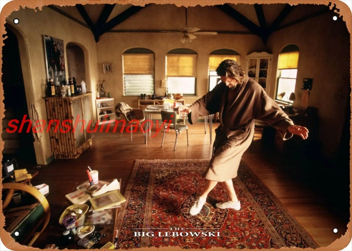 MAI Постер фильма Ретро металлический знак Чувак Танцы Большой Лебовски Галерея Кафе Бары Пабы Магазин Настенный художественный декор Оловянная вывеска-8x12in