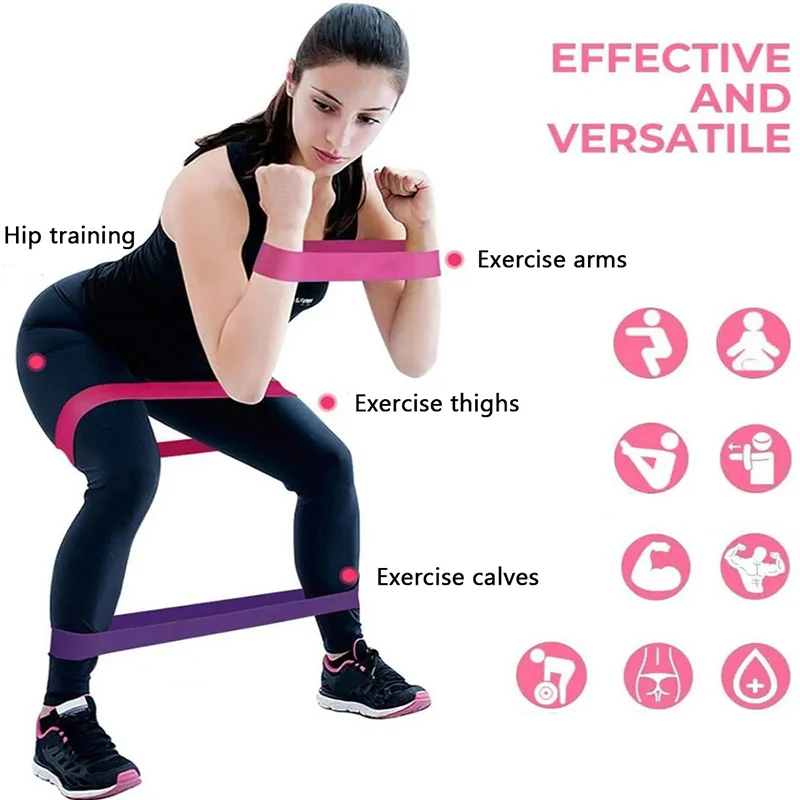 Elastic Band Fitness For Men Women Resistance Band Strength Training Yoga Stretching Hip Lifting Arm Support