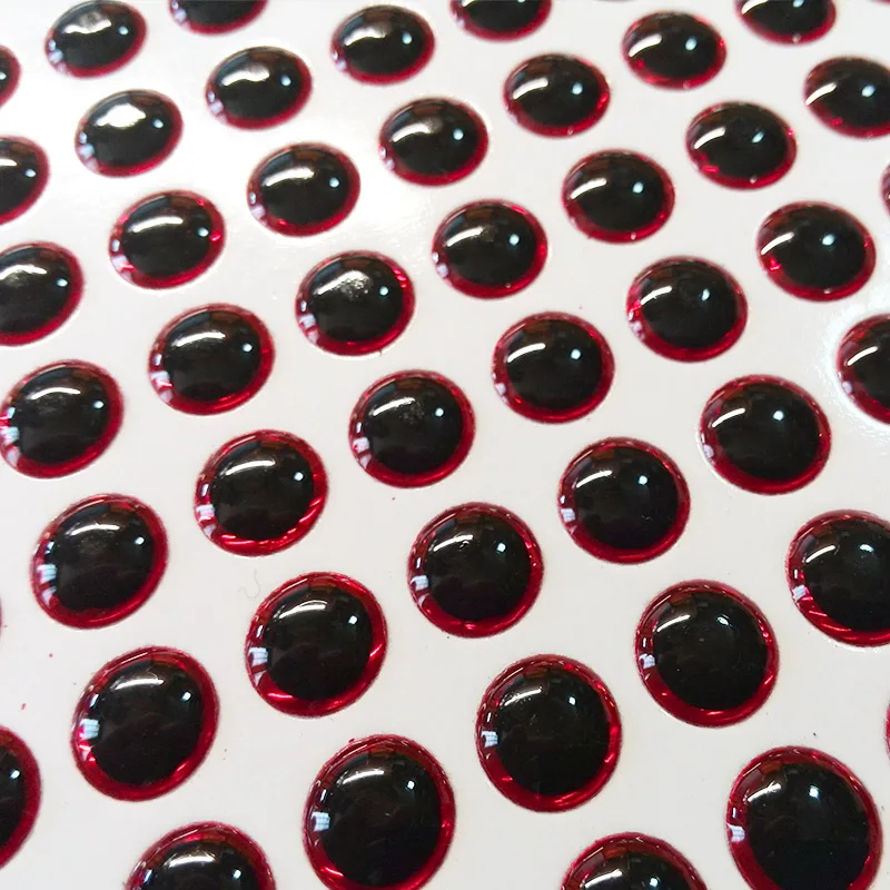 2023NEW big black eyes 3d fish eyes three color red gold silver 500pcs/lot fishing lure eyes