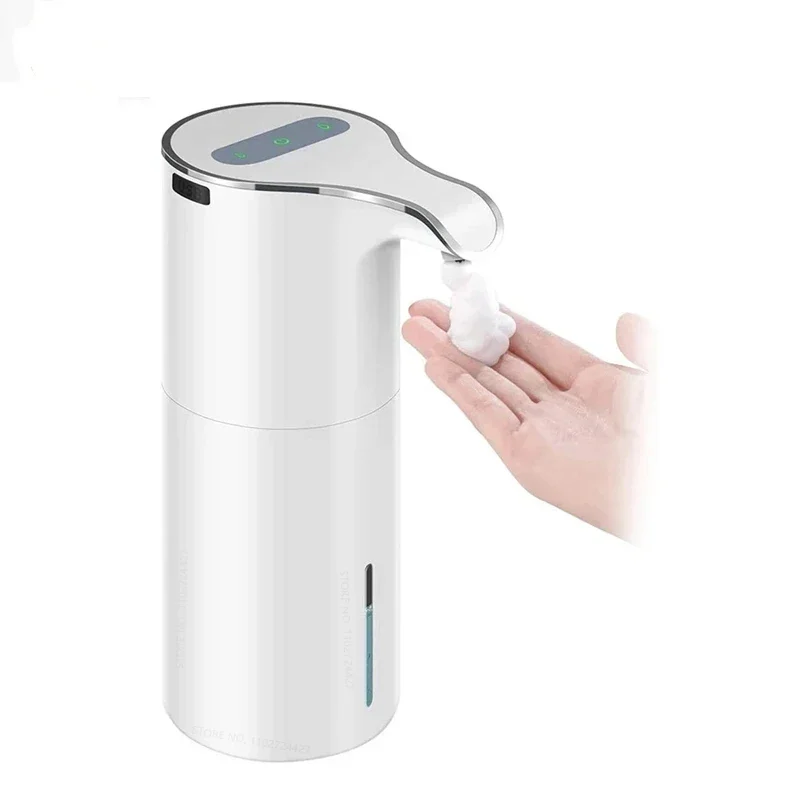 New 450Ml Automatic Soap Dispenser Touchless Foaming Smart Soap Dispenser Rechargeable Waterproof Foam Soap Pump Dispenser