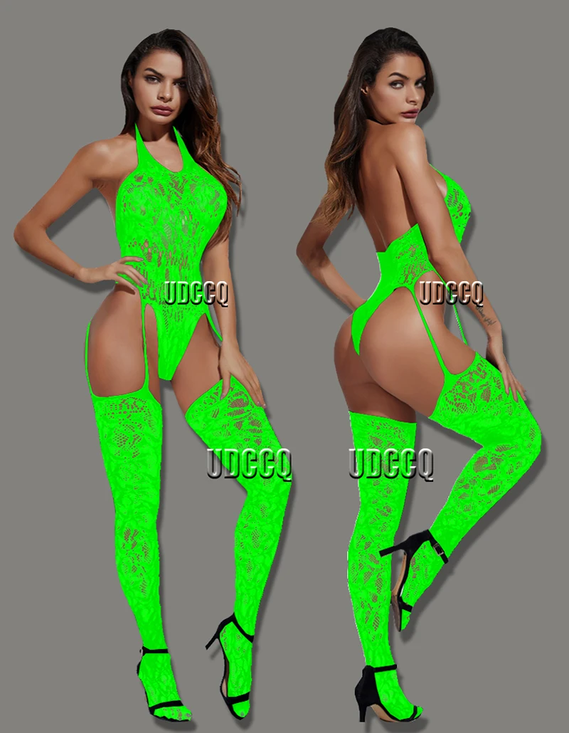 ホットセクシーなランジェリーベビードール下着シュミズボディストッキングキャットスーツボディスーツパジャマガーター lenceria mujer sexi Q228