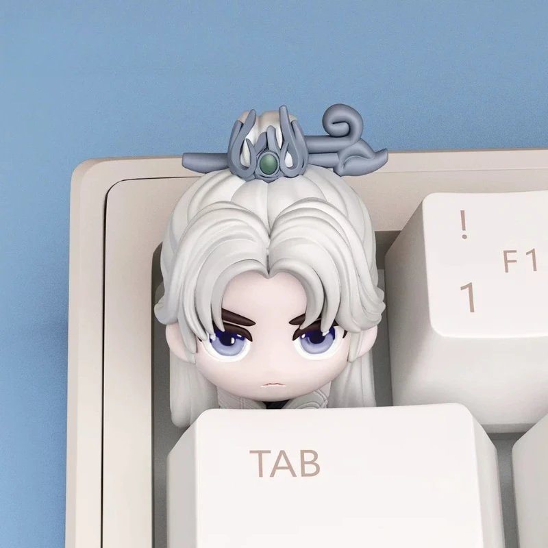 Renegade Immortal Anime Figure Furina Li Muwan Wang Lin Personalized Creativity Single Resin Cute Keycaps Mechanical Keyboard