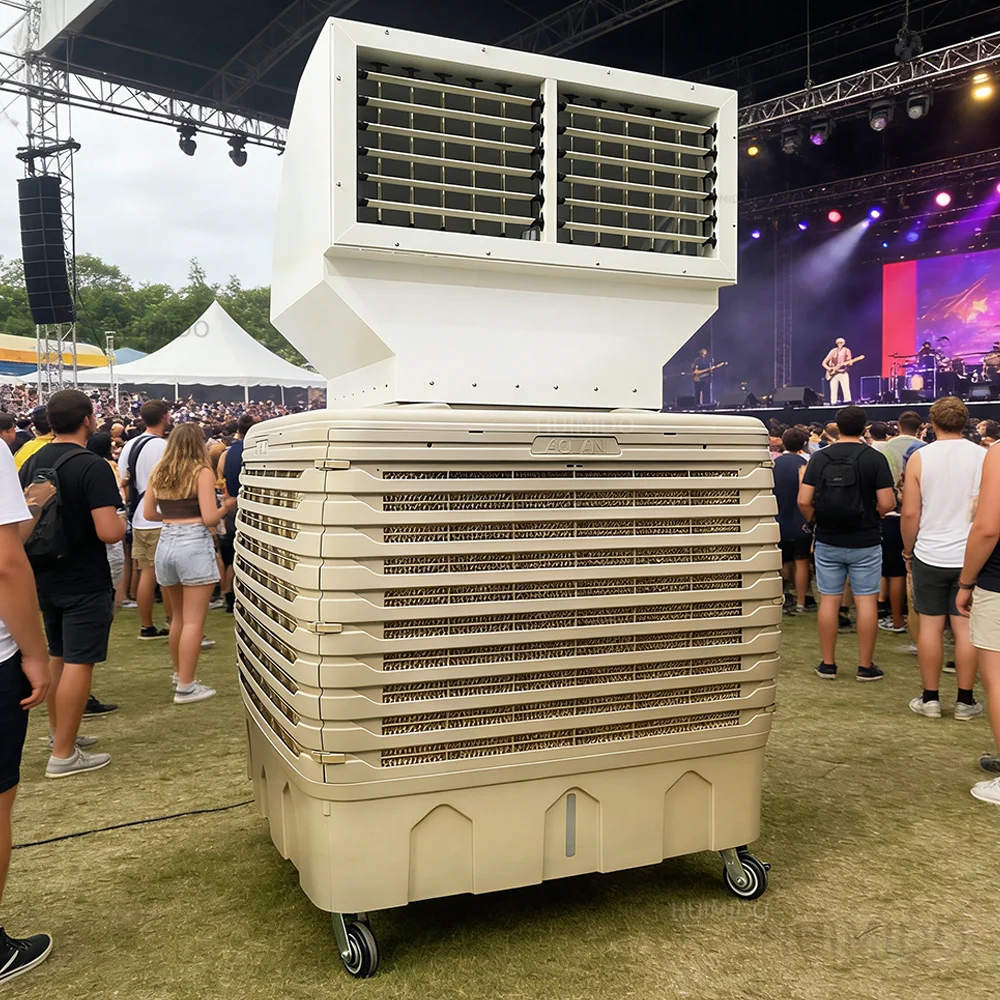 Industrial Portable Air Cooler, Easy Move Mobile Desert Cooler, Water Air Conditioning for Home Use in Europe
