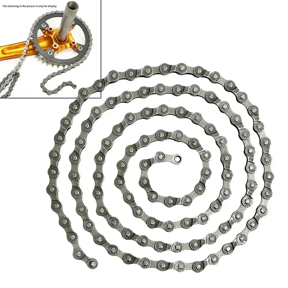 1pc 6/7/8 Speed Bike Chain Bicycle Chain For Road & Mountain Bike, Quick Link Included For Easy  Chains Replacement