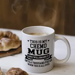 This Is My Chemo Mugs For Cancer Gifts For Men,Cancer Gifts for Women Gifts Novelty Coffee Ceramic Cups White 11 oz
