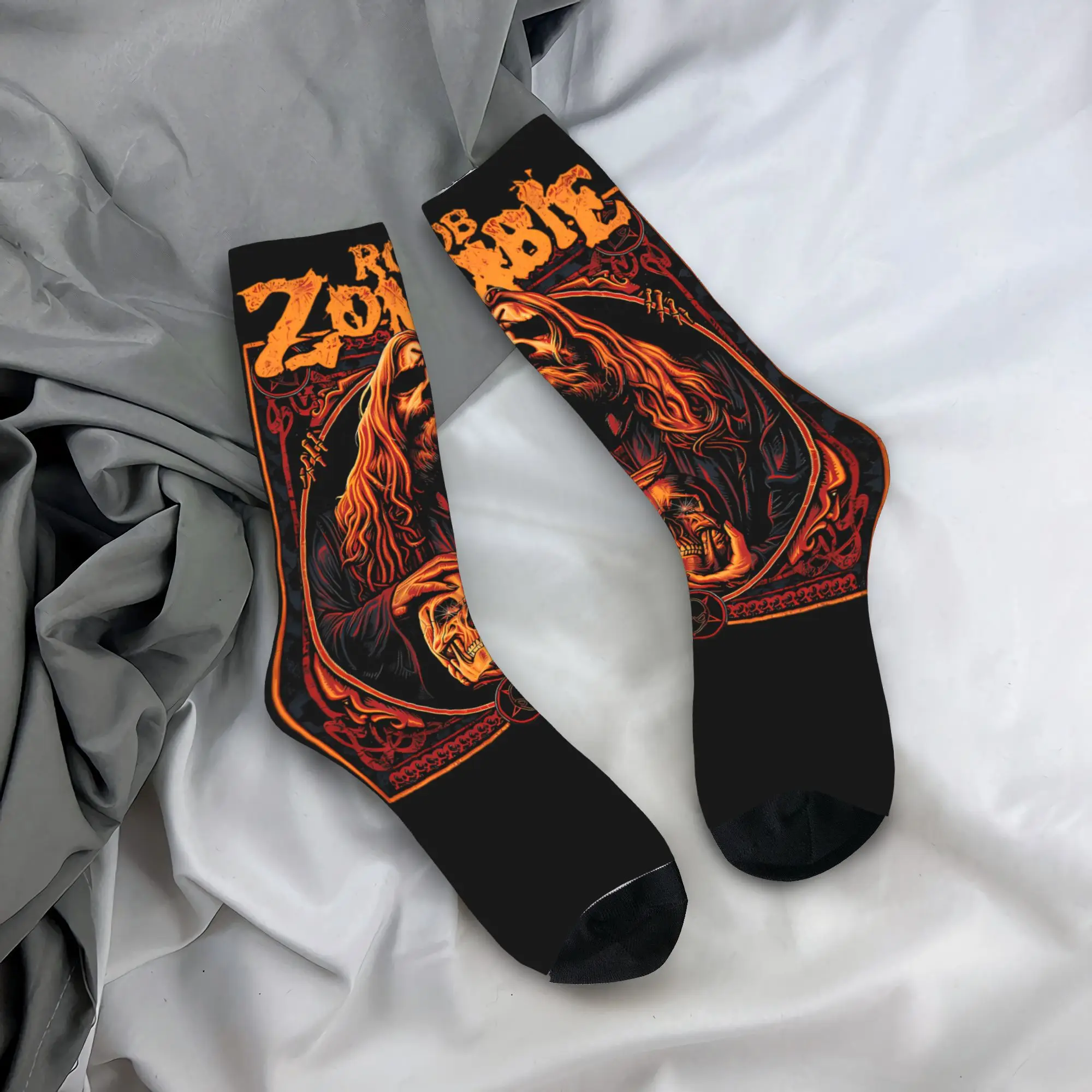 

Robs Zombies Socks Winter Halloween Stockings Modern Couple Warm Soft Socks Printed Climbing Anti Sweat Socks