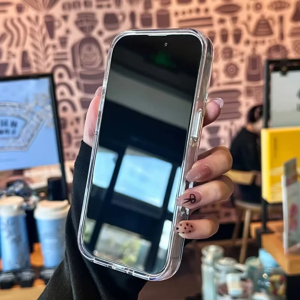 Luxuriöse, transparente Silikon-Handyhülle für iPhone 18 Pro, 17 Air, 17 Pro, 16 Pro Max, 15, 14, 13, 12, 11 Pro Max Plus – stoßfeste Schutzhülle. – Detail 5