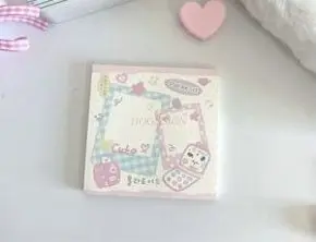 1book Cute Little Dog Simple Memo Book Ins Non Adhesive Tearable Message Notebook Student Account Material Book