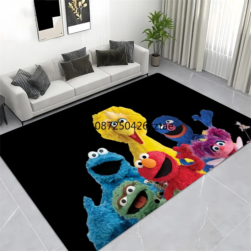 SS-Sesame -S-Street Poster Carpet  Kitchen Mat Fashion Yoga Mat Living Room Bedroom Decorat Non-slip Mat