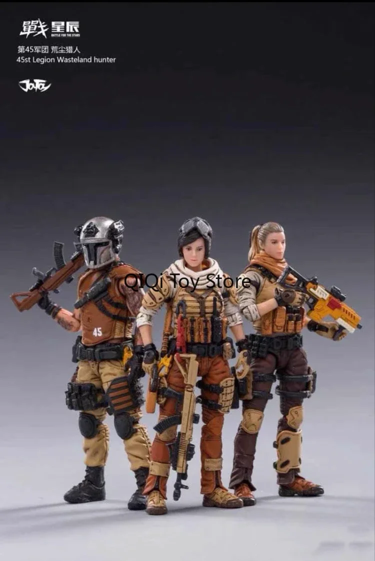 Em estoque JOYTOY Dark Source 3,75 polegadas Wild Dust Hunter Trio Wild Dust Squad, Wild Hunter, 1/18, Soldado