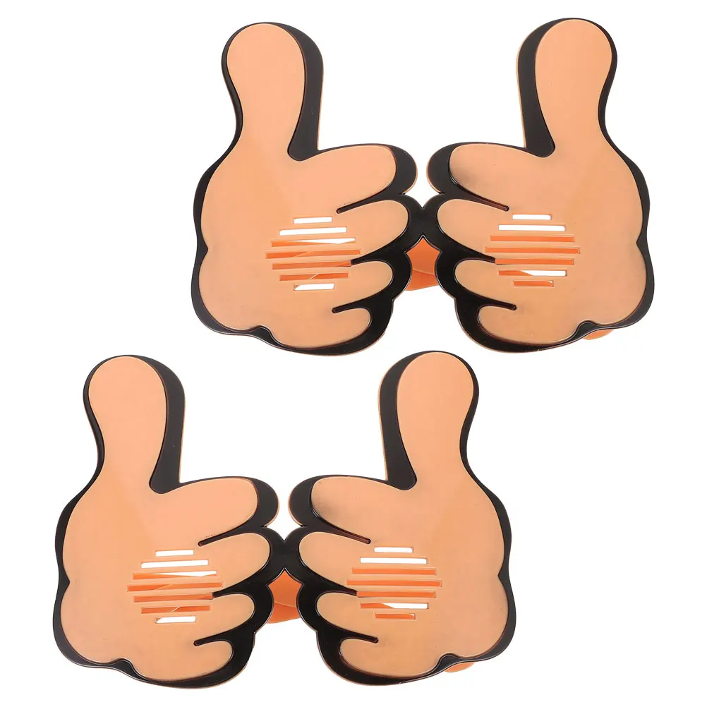 

2Pcs Thumb Up Funny Glasses Novelty Party Sunglasses Lightweight Plastic Cheering Props Birthday Glasses