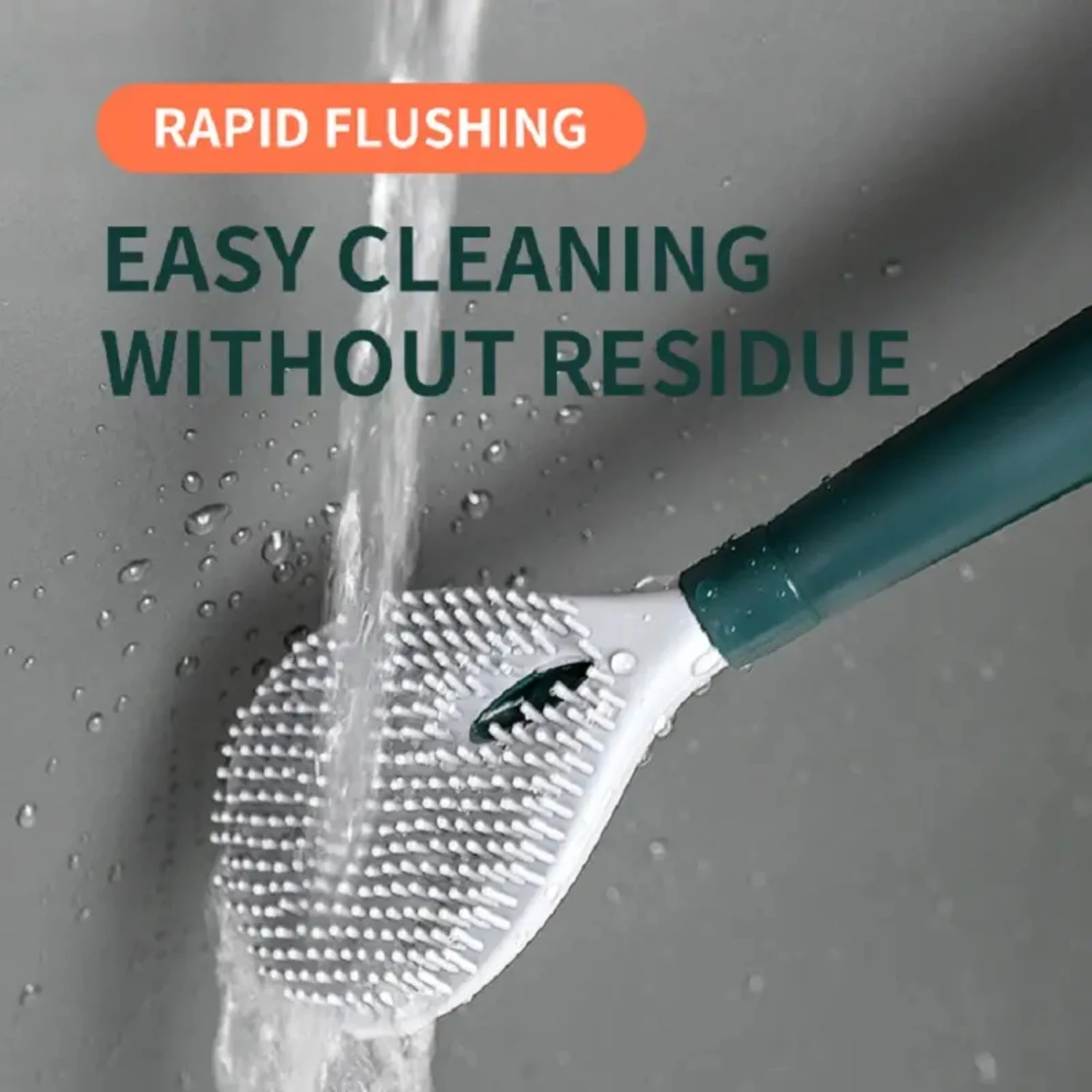 Long Handle Household Toilet Brush with Sturdy Toilet Cleaner Brush and Soft Sponge for Effective Toilet Cleaning, Essential Bat