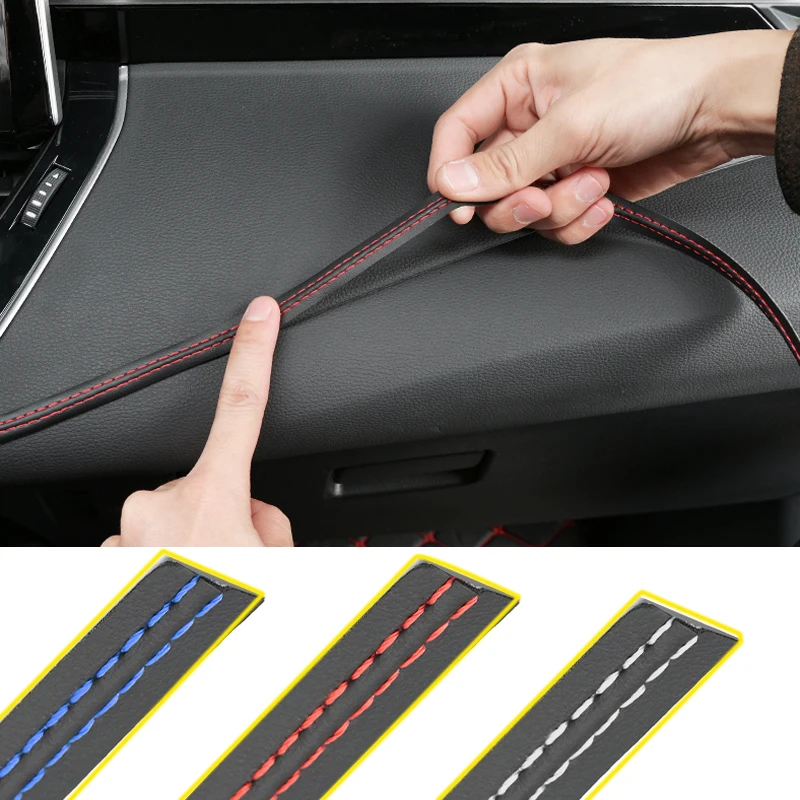 

50cm Pu leather Car Universal DIY Flexible Interior Moulding Trim Strips Car Accessori Decoration Braid Strip Dashboard Sticker