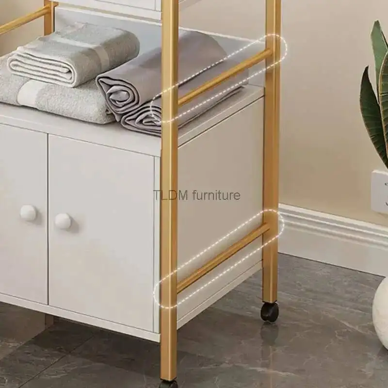 

Rolling Barber Cosmetic Trolley Beauty Salon Manicure Tattoo Salon Trolley Spa Lash Carrello Con Ruote Salon Furniture WKST