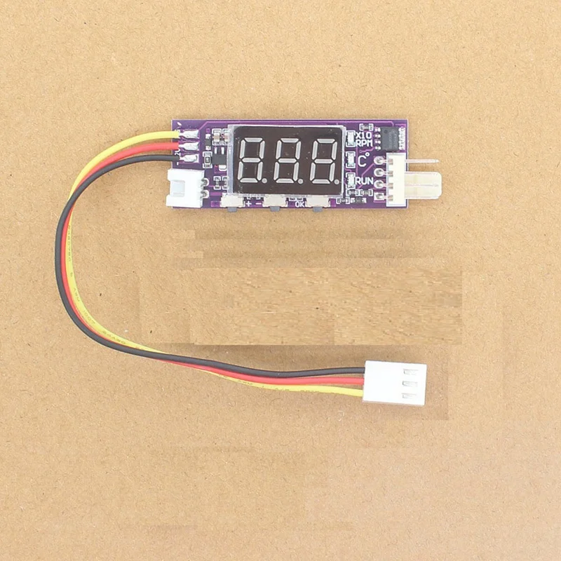 DC 12V 4 Wire PWM Fan Temperature Control Governor Temperature Speed Digital Display Support 3A Fan On/Off Control, Easy To Use