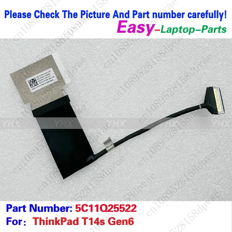 

GYX New For LENOVO ThinkPad T14s Gen6 EDP CABLE 5C11Q25522