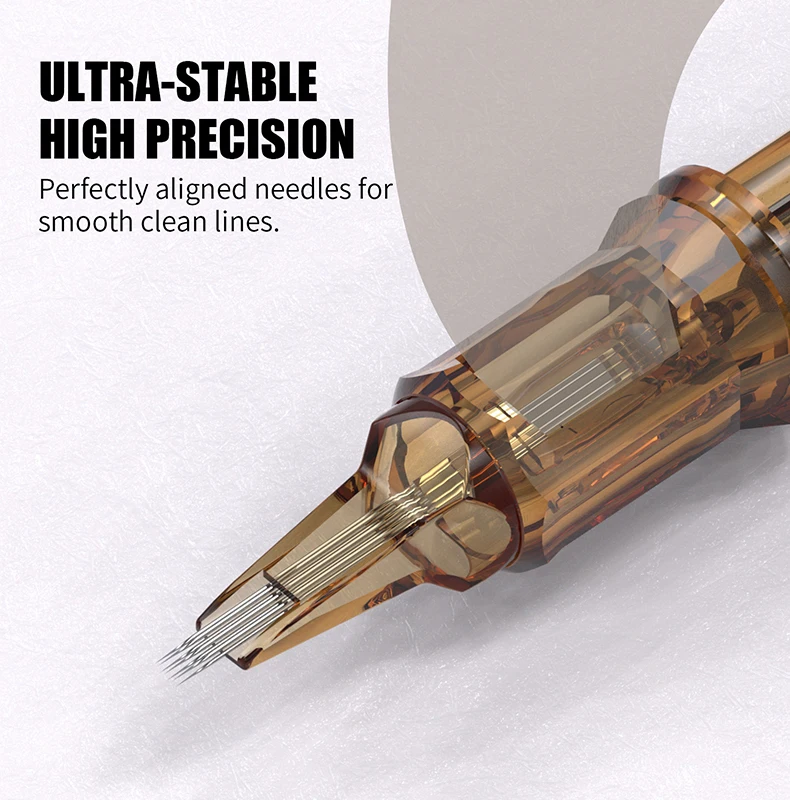 YILONG 50PCS Tattoo Cartridges 0.35MM RL/RM/RS/M1 Disposable Makeup Permanent Safety Tattoo Needles ForFor Tattoo Artists
