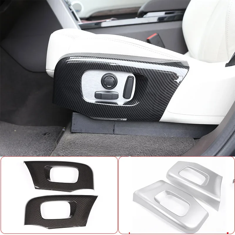 For Land rover Discovery 5 2017-20 ABS Chrome Car Seat Side Cover Frame Trim For Range Rover Velar RR Sport 2018 2019 2020
