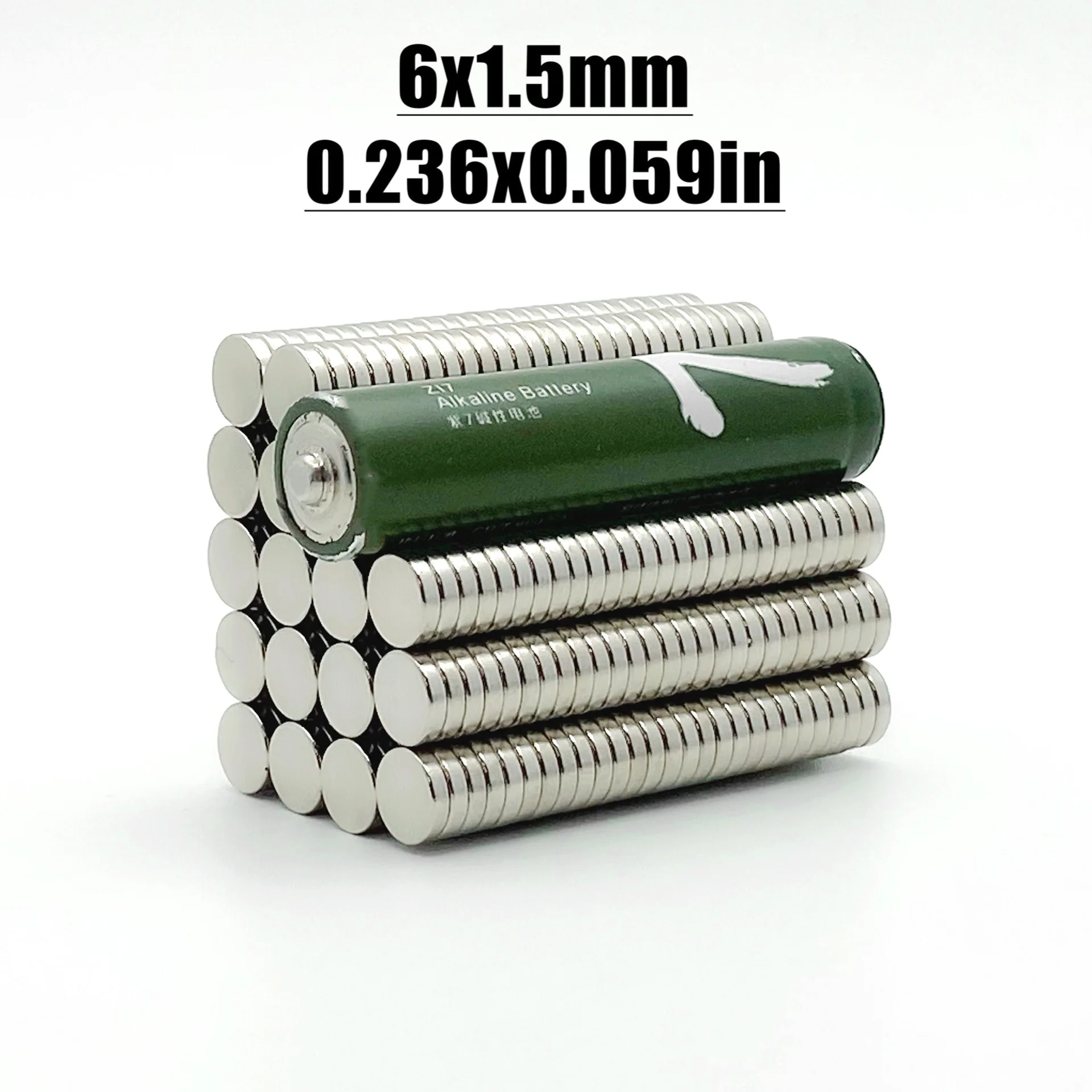 50-2000pcs 6x1.5mm Magnet Neodymium Magnet N35 NdfeB Round Shape 6*1.5 Magnet Accessory Permanent Magnetic Imanes Fridge Magnets
