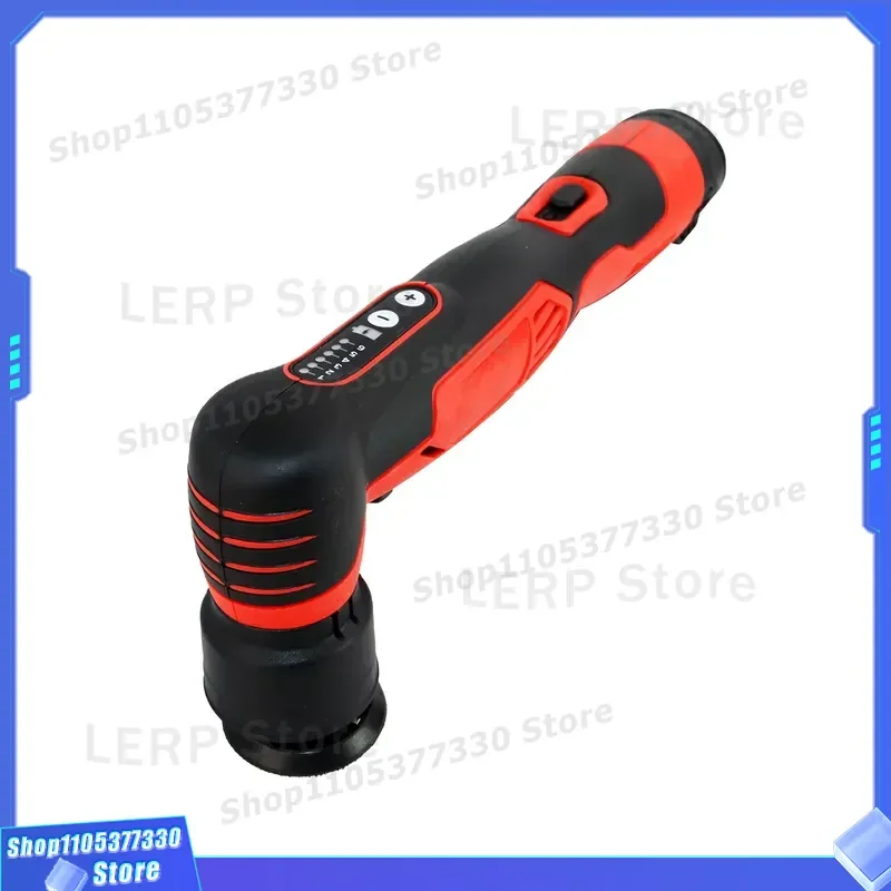 18V Cordless Car Polisher Mini Double Action Buffer 3mm 12mm Track Battery Powered Auto Detailing Tool for Paint Correction
