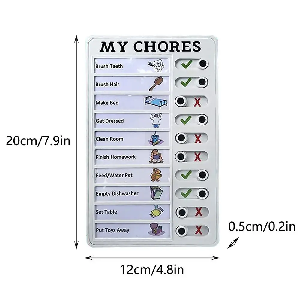 Adjustable RV CHECKLISR ELDER CARE Portable Home Note Board Reminding Time Memo Boards Managemant Planing